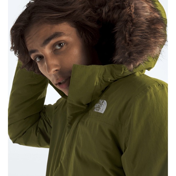 The North Face Mens Explore Farther 550 Fill Down Parka MEDIUM Olive Green NEW - Picture 8 of 11